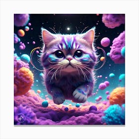 Cat In Space 1 Canvas Print