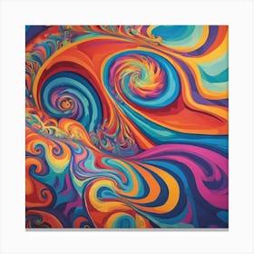 Psychedelic Swirls Canvas Print