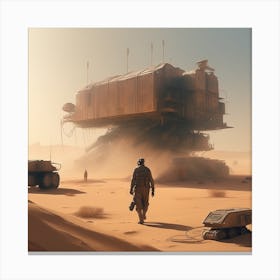 Sci - Fi Desert Canvas Print