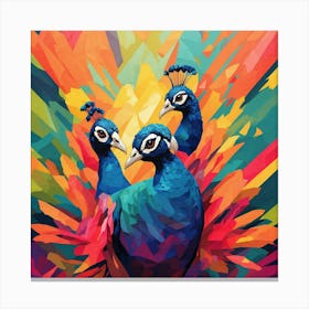 Peacocks Canvas Print