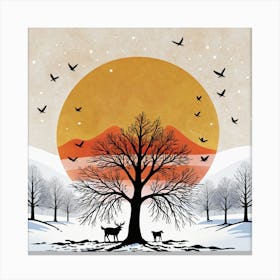 Winter Scene 1 Canvas Print