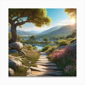 Path To The Forest Canvas Print