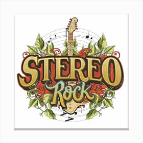 Stereo Rock Logo Canvas Print