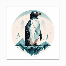 Penguin Illustration Canvas Print