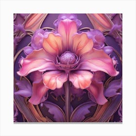 Pastel Purple Flower Canvas Print