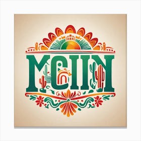 Mexican Lettering Canvas Print