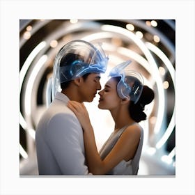 Futuristic Love Canvas Print