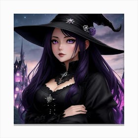 Sorceress of the Castle Realm Canvas Print