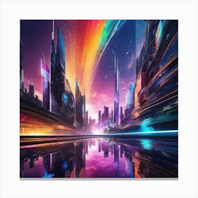 Futuristic City 104 Canvas Print