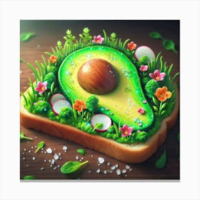 Avocado On Toast Canvas Print