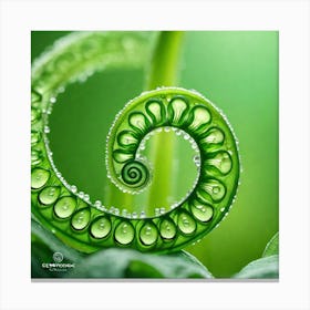 Spiral Fern 1 Canvas Print