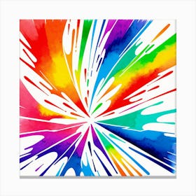 Abstract Watercolor Painting Canvas Print