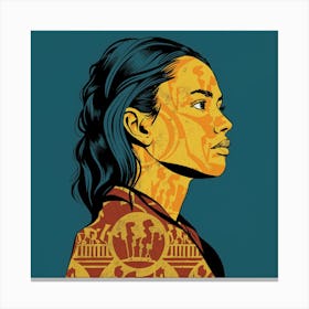 Portrait Of A Woman 65 Canvas Print