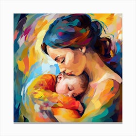 Mother And Child 14 Canvas Print