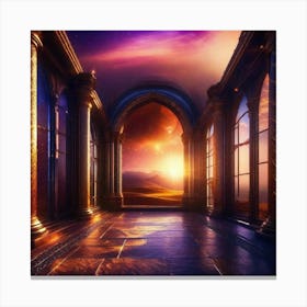 Room With Arches Canvas Print