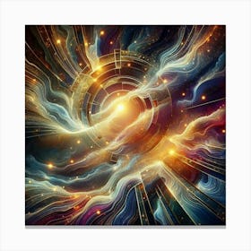 Radiant Mysterious Marble Light: Multicolor marble 2 Canvas Print