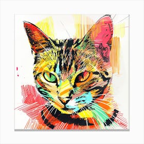 Cat Painting 4 Canvas Print