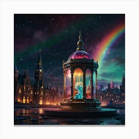 Rainbow Over A City2 Canvas Print