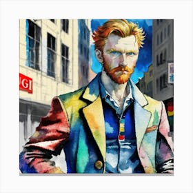 Man In A Suit 2 Canvas Print