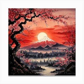 Red Sunrise Canvas Print