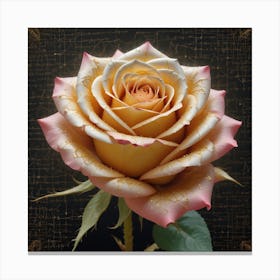 Math Golden Rose Canvas Print