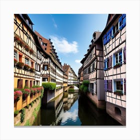 Old Town Of Frankfurt Canvas Print