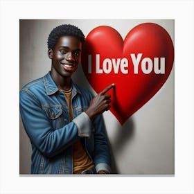 I Love You Canvas Print