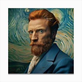 Portrait Of Vincent Van Gogh Canvas Print