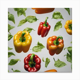 Colorful Peppers 73 Canvas Print