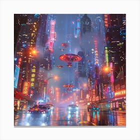 Futuristic City 2 Canvas Print