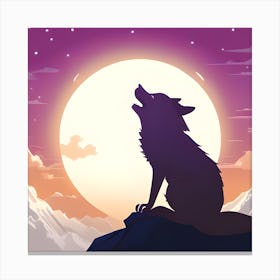 Howling Wolf Canvas Print