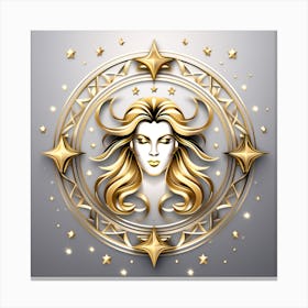 Zodiac symbol, Virgo Canvas Print