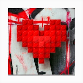 Lego my heart Canvas Print