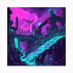 Futuristic City 38 Canvas Print