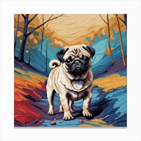 Pug Painting 2 Canvas Print