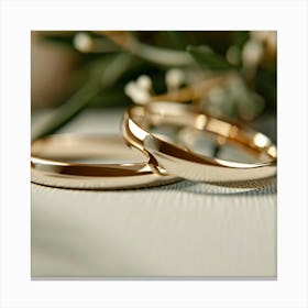 Wedding Rings Canvas Print