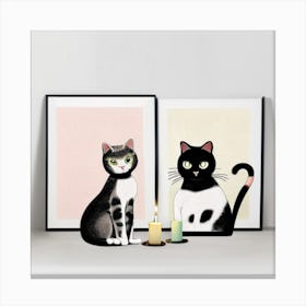 Cat Print Canvas Print