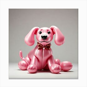 Pink Dog Canvas Print