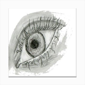 Eye Drawing Canvas Print