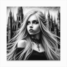 Gothic Girl 1 Canvas Print