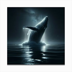 Breaching Whale Canvas Print