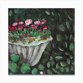 Welldales In A Flowerbed Canvas Print