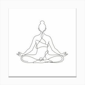 Meditating Woman 3 Canvas Print