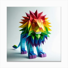 Rainbow Lion Canvas Print