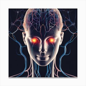 Human Brain And Nervous System 20 Canvas Print