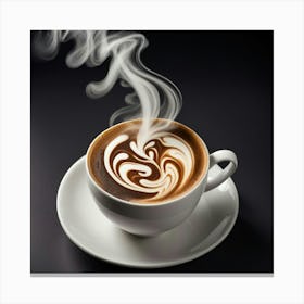 Coffee Cup With Steam 17 Canvas Print