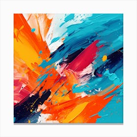Serene Strokes: Expressive Tranquility Canvas Print