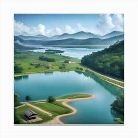 Landscape Painting Canvas Print