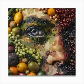Fruit Face Canvas Print
