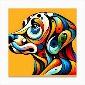 Colorful Dog 2 Canvas Print